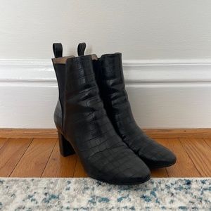 H&M Faux Leather Ankle Booties
